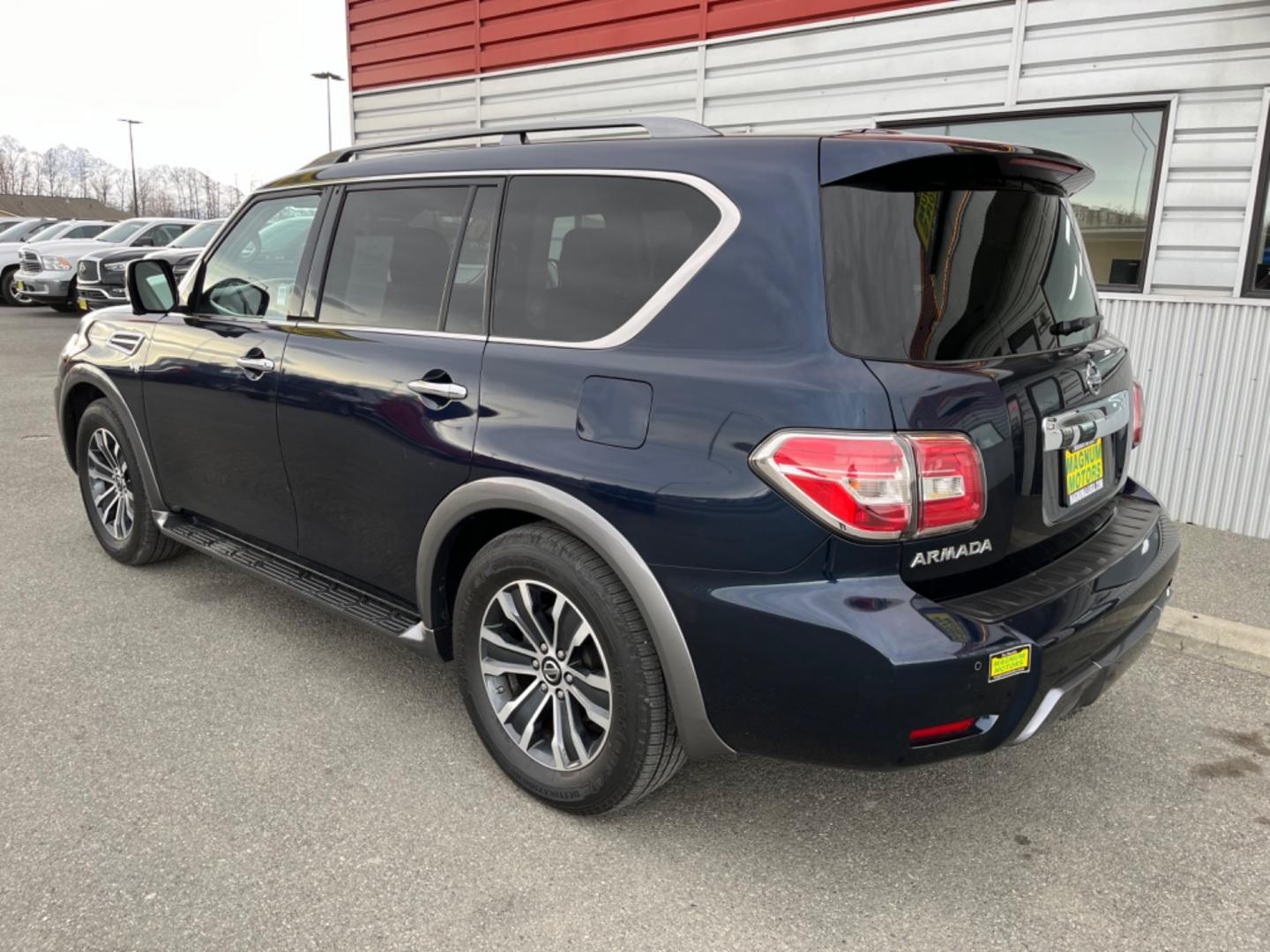 2020 BLUE /black leather NISSAN ARMADA SL (JN8AY2NC4LX) with an 5.6L engine, Automatic transmission, located at 1960 Industrial Drive, Wasilla, 99654, (907) 274-2277, 61.573475, -149.400146 - Photo#3